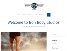 Tablet Screenshot of ironbodystudios.com